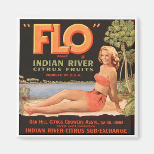 "Flo" Indian River Obst Magnet