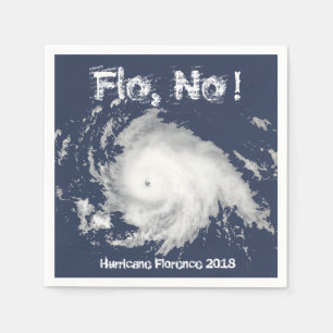 Flo, nein! Hurrikan Florenz 2018 Serviette