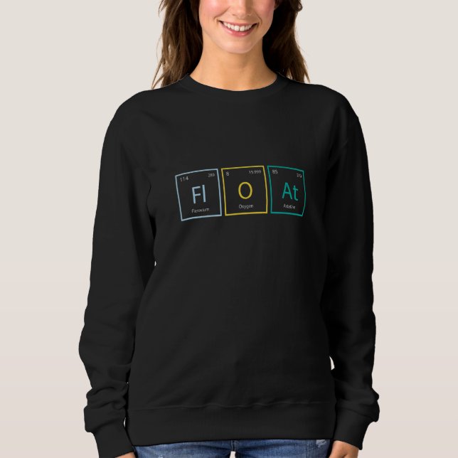 float funny chemistry onewheel eskate float life s sweatshirt (Vorderseite)