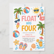 Float in Vier tropische 4. Geburtstags-Party