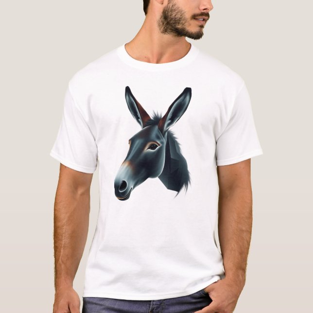 Float mit Donkey Face Art T-Shirt (Vorderseite)