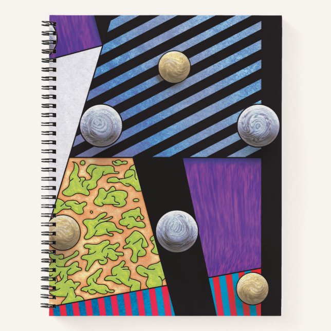 Floater - Abstrakte surrealistische Kunst der Vapo Notizbuch (Vorderseite)