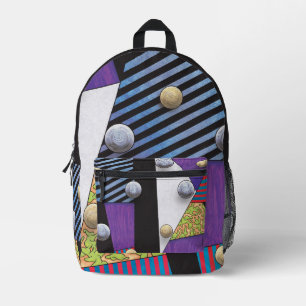 Floaters - Vaporwave Abstrakte Surrealistische Kun Bedruckter Rucksack