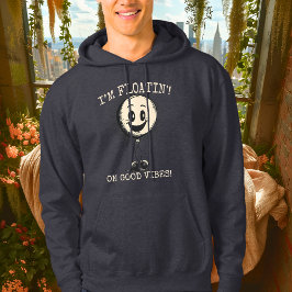 Floatin' on Good Vibes - Playful Balloon Hoodie
