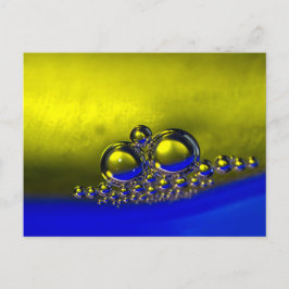 Floating Abstrakte Blasen farbenfroher Hintergrund Postkarte