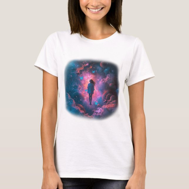 Floating between Dreams and Galaxies T - Shirt (Vorderseite)