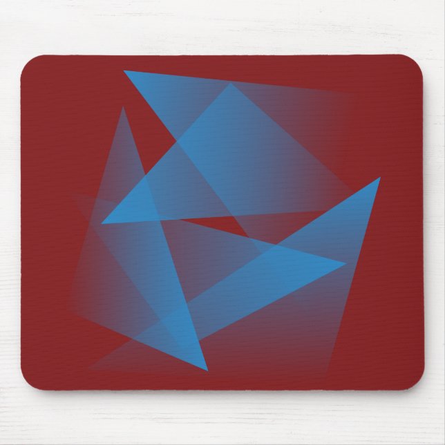 Floating Blue Fragments Mousepad (Vorne)