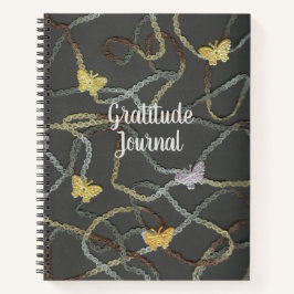 Floating Butterflies Dankesblatt Notizbuch