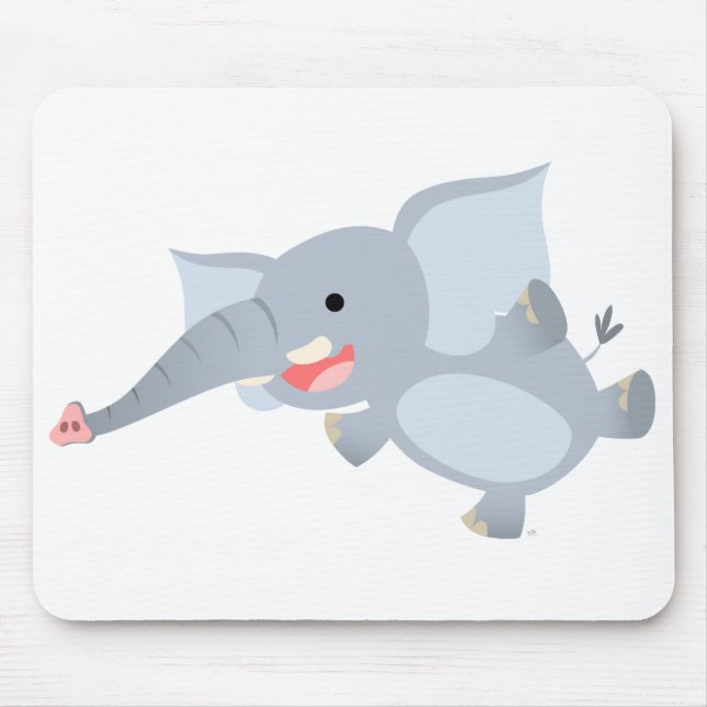 Floating-Cartoon Elephant Mousepad (Vorne)