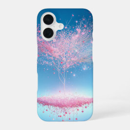 Floating Cherry Blossom Tree & Light Phone Case iPhone 16 Hülle