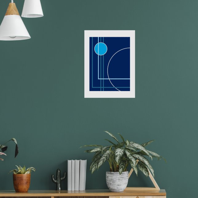 Floating Circles 11 Abstract Design Poster (Wohnzimmer 1)