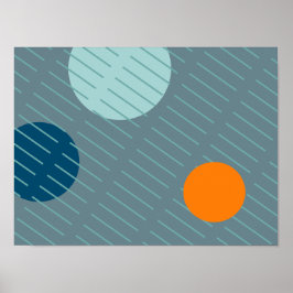 Floating Circles 1 Poster