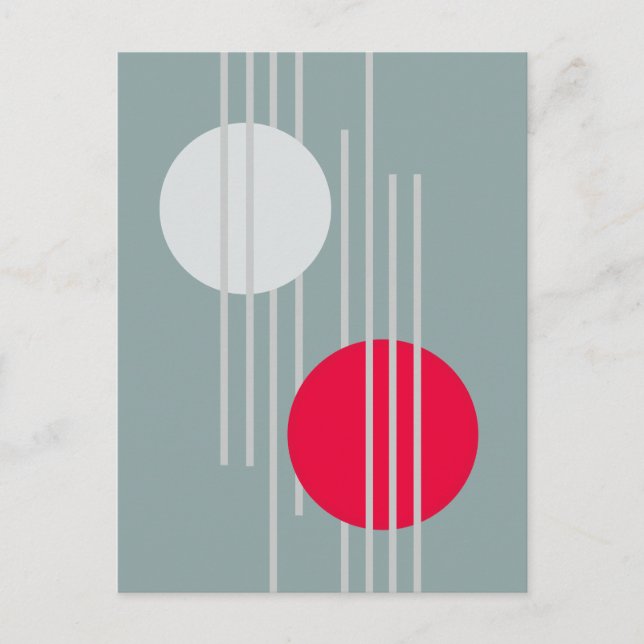 Floating Circles 3 Postkarte (Vorderseite)