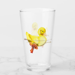 Floating Duckling Glass - Malerei Glas