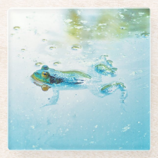 Floating Glasuntersetzer (Vorderseite)