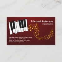Floating Gold Musiknote Piano Keys Music Teacher