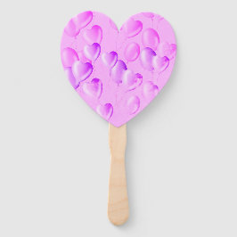 Floating Hearts & Dreams - Rosa und Lila Fächer