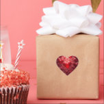 FLOATING HEARTS Herz-Aufkleber<br><div class="desc">A cascade of glossy red hearts floats through a glowing space, bathed in warmth and light. This artwork evokes love, joy, and celebration — perfect for romantic gifts, Valentine’s designs, or heartfelt decor. The depth and shine of each heart create a dynamic, emotional atmosphere that speaks through color and motion....</div>