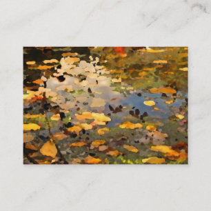 Floating Herbst lässt Abstrakte ATC Visitenkarte