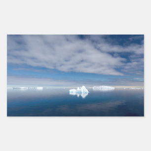 Floating ice in Antarctica Rechteckiger Aufkleber