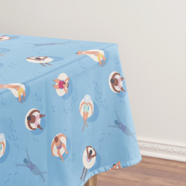 Floating in der Lazy River Pattern Tischdecke (Beispiel)