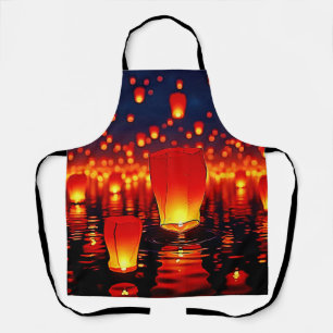 Floating Lanterns of Hope Design Schürze