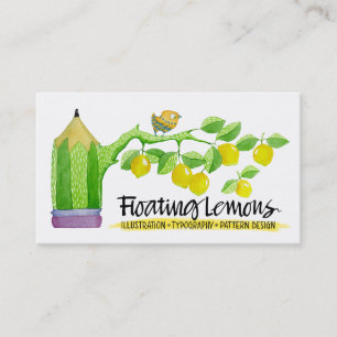 Floating Lemons-Visitenkarte Visitenkarte