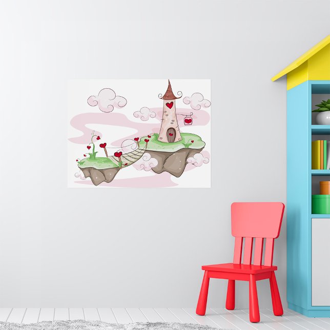 Floating Liebe Burg Lustra Romantische Fantasie Poster (Von Creator hochgeladen)