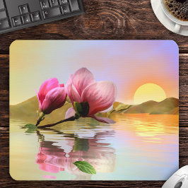Floating Magnolia Blume Fine Art Mouse Pad Mousepad
