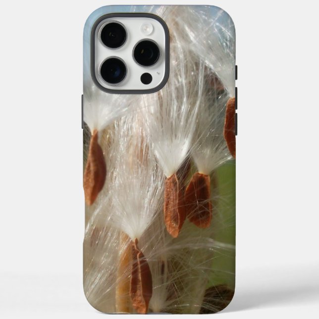 Floating Milkweed Seeds Art Print/Graphic iPhone 16 Pro Max Hülle (Rückseite)
