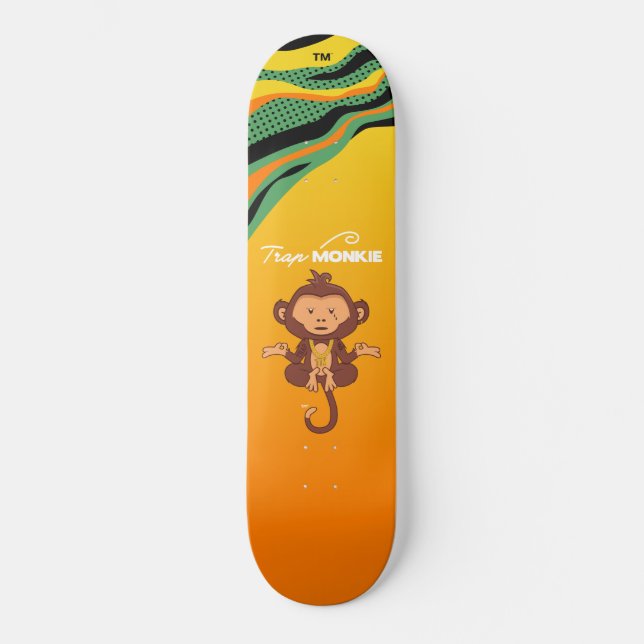 Floating Monkey - TrapMonkie Skateboard Deck (Vorderseite)