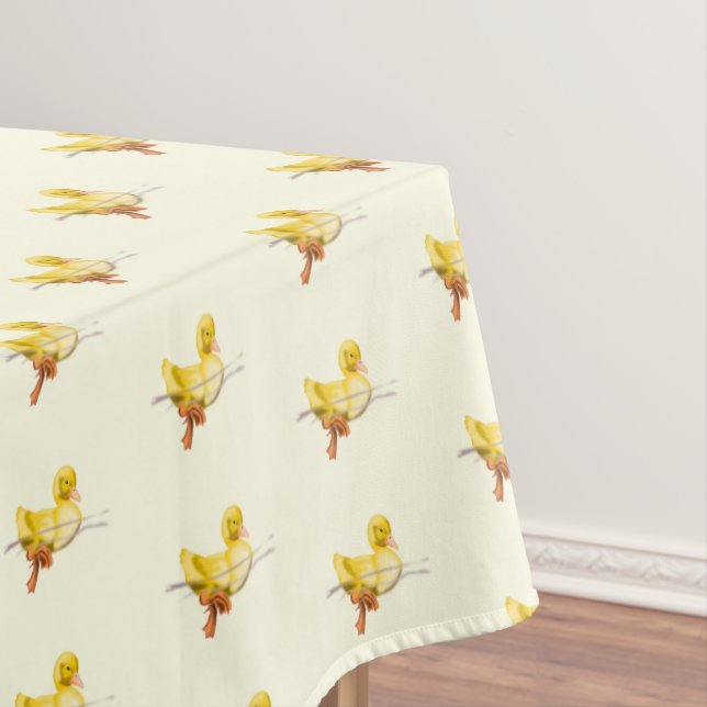 Floating Niedlich Yellow Duck Tablecloth Tischdecke (Beispiel)