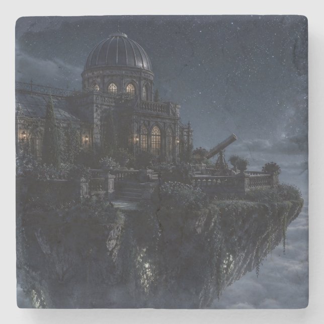 Floating Observatory Coaster Steinuntersetzer (Vorderseite)