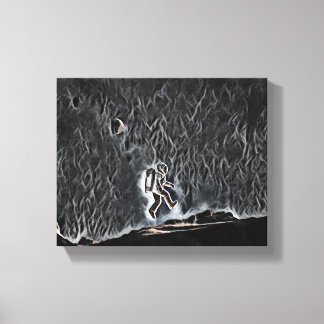 "Floating on Discovery: A Scientist's Journey" Leinwanddruck