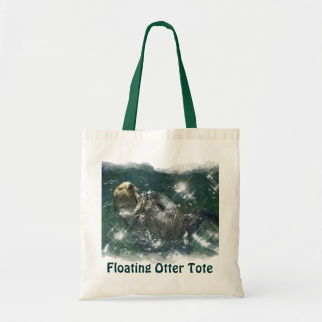 Floating Sea Otter Shopping Tasche Serie (Vorne)