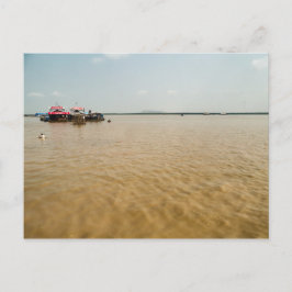 Floating Village Shop in Lake, Kambodscha Postkarte