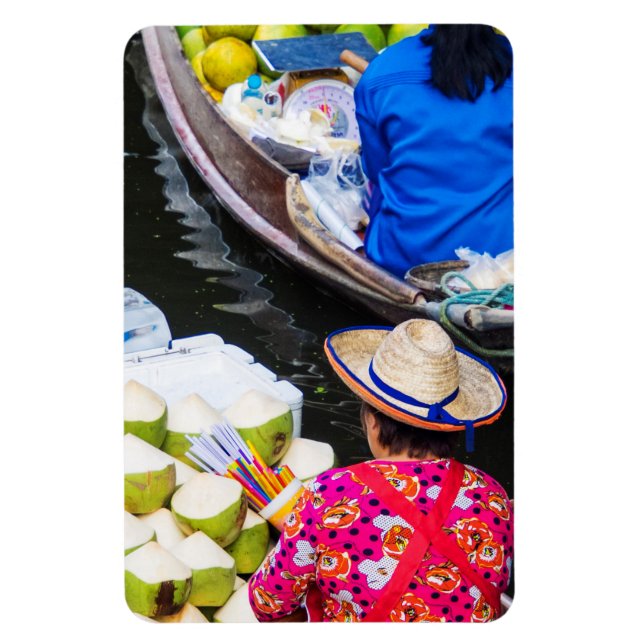 Floatmarkt in Bangkok Magnet (Vertikal)