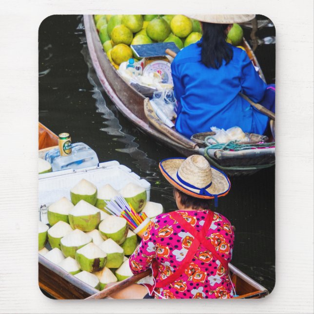 Floatmarkt in Bangkok Mousepad (Vorne)