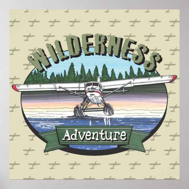 Floatplane Luftfahrt-Wildnis Poster (Vorne)