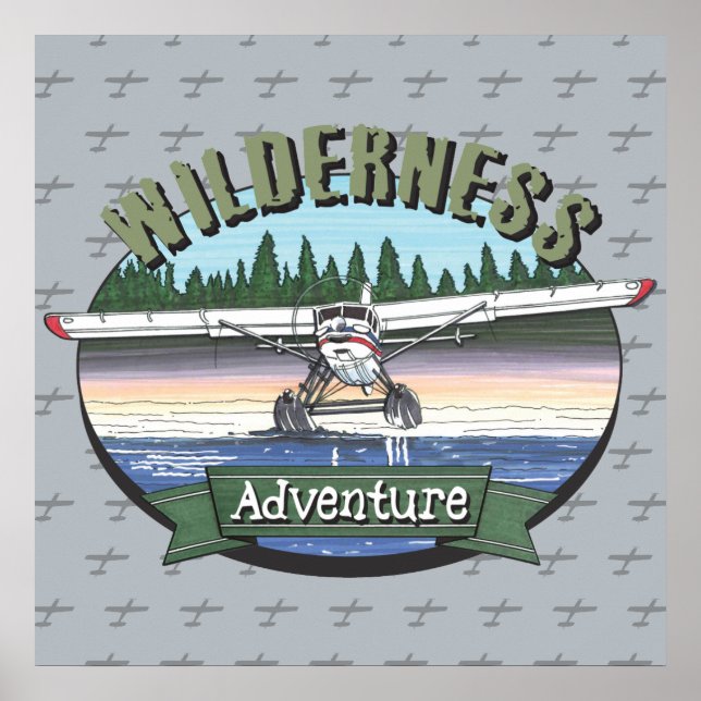 Floatplane Luftfahrt-Wildnis Poster (Vorne)
