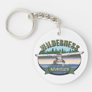 Floatplane Luftfahrt-Wildnis Schlüsselanhänger