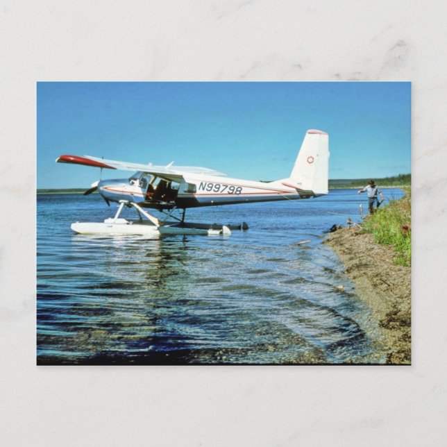 Floatplane N99798 auf Grafitsee Postkarte (Vorderseite)