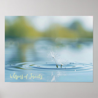 Floatwasser: Löwenfutter auf Wasser Poster
