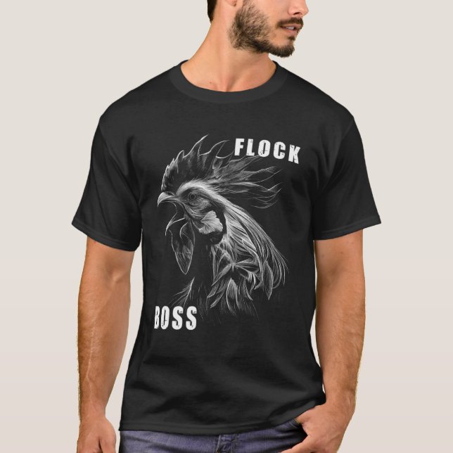 Flock Boss flock Boss Huhn Love  Roosters  5 T-Shirt (Vorderseite)