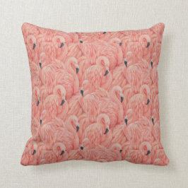 Flock mit rosa Flamingos-Kissen Kissen