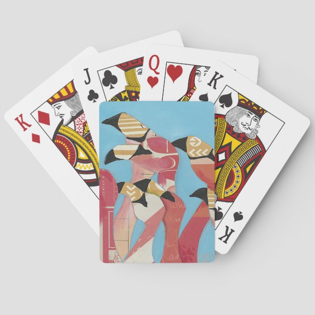 Flock of Flamingos Spielkarten (Rückseite)