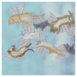 Flock von Angel Cats Fabric Stoff