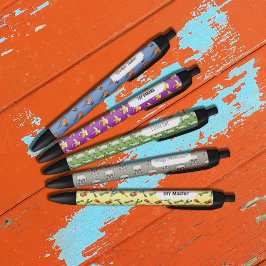 Flock von Wollweißblechen Pixel Art Muster Kugelschreiber