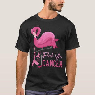 Flock your Cancer Cooler Flamingo Brustkrebs Gif T-Shirt