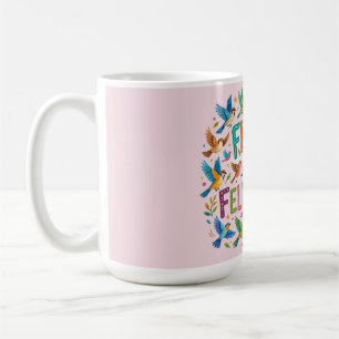 Flocke in die Gemeinschaft – Christliches Vogel-Mo Kaffeetasse